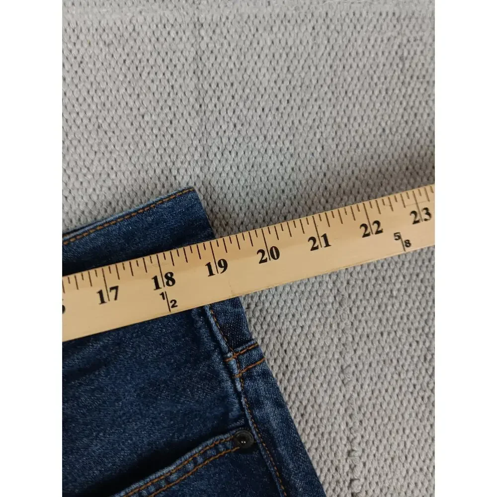 Rocawear Vintage Jeans Mens 38X32 Dark Wash Wide‎ Leg Embroidered Logo Street